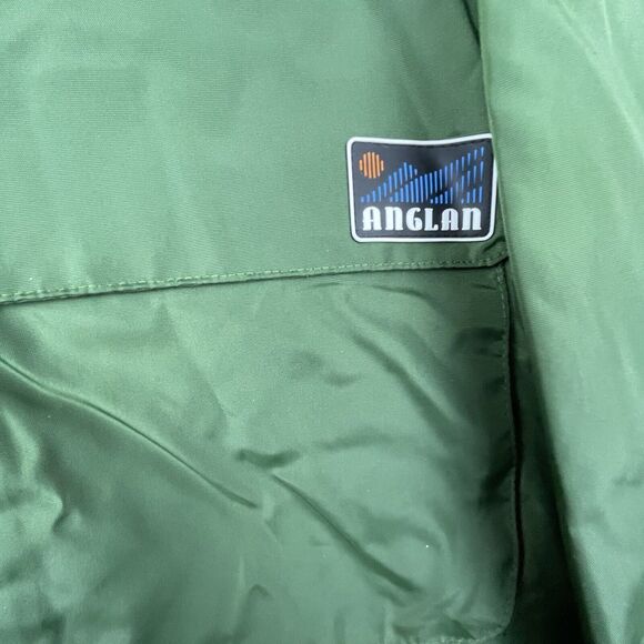 Anglan Jacket Mens XL Green Double Pocket Mountain Anorak Hood Hiking Camping - Picture 2 of 7